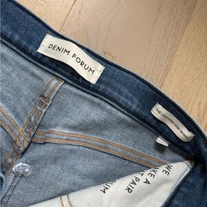 Denim Forum Skinny Jeans w/ split ankle